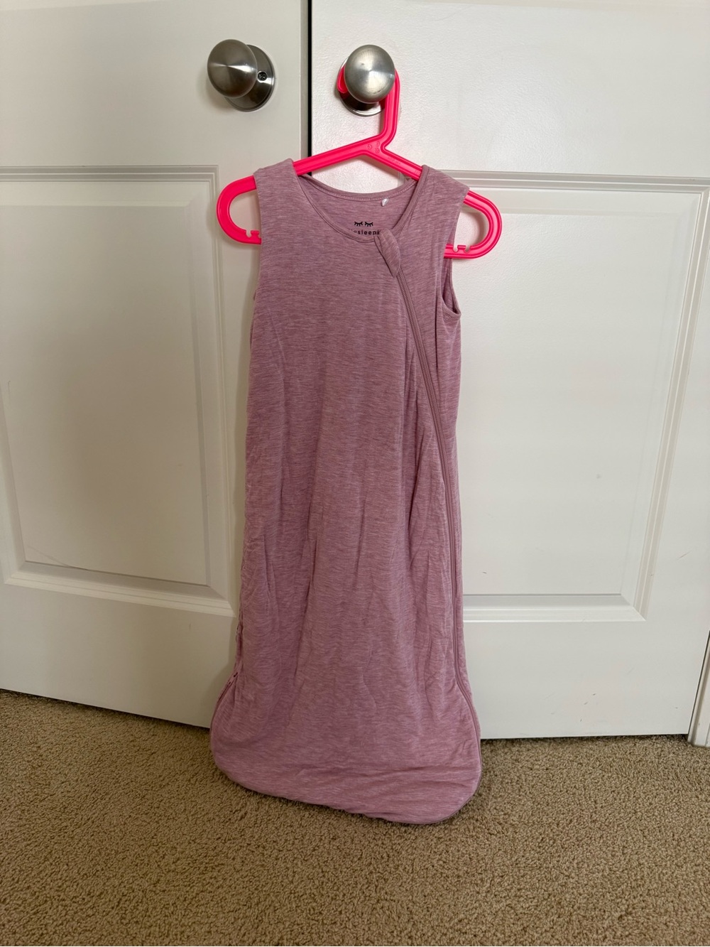 Little Sleepies heathered Pink Sleep Sack